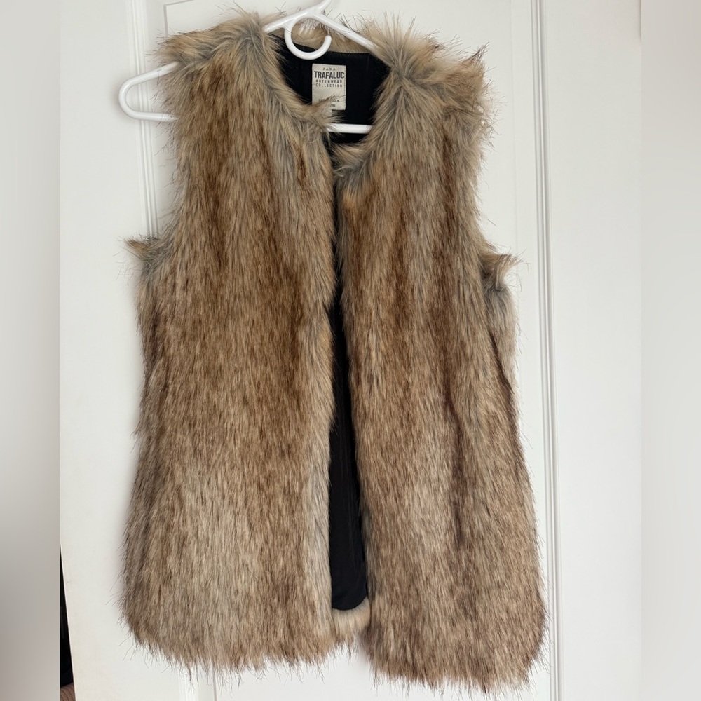 Zara Trafaluc Faux Fur Vest